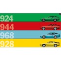 Porsche 924S, 944, 968 and 928